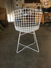 White Bertoia Steel Wire Side Chair With "X" Base by Knoll, Set of 6