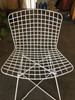White Bertoia Steel Wire Side Chair With "X" Base by Knoll, Set of 6