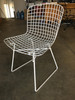 White Bertoia Steel Wire Side Chair by Knoll, Pair