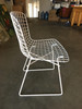White Bertoia Steel Wire Side Chair by Knoll, Pair