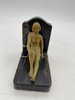 1920 French Nude Flapper Girl Spelter Metal & Marble Bookends- a Pair