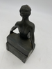 1920s Nuart Nude Art Deco Flapper Girl Spelter Metal Bookends- Pair