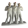 1930s Edouard Cazeaux French Art Deco Sailors on Leave Earthenware Ceramic Sculpture