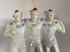 1930s Edouard Cazeaux French Art Deco Sailors on Leave Earthenware Ceramic Sculpture