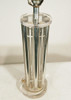 1970s Columnar Lucite and Aluminum Rods Lamp, in the Style of Charles Hollis Jones