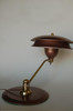 Art Deco Desk Lamp W/ Large 13" Double Saucer Shade by Art Specialty Co.