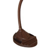 Art Deco Style Copper Gooseneck Desk Lamp With Pen Holder