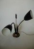 Black Enamel Brass Double Gooseneck Adjustable Calla Lily Desk Lamp