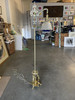 Brass Nude Figural Art Deco Reading Floor Lamp by Frankart