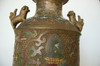 Bronze Chinese Cloisonne Table Lamp With Foo Guard Dogs Bronze Chinese Cloisonne Table Lamp With Foo Guard Dogs