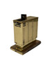 C. 1950 West German Augusta Semi-Auto Lift Brass Table Lighter C. 1950 West German Augusta Semi-Auto Lift Brass Table Lighter