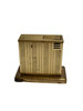 C. 1950 West German Augusta Semi-Auto Lift Brass Table Lighter C. 1950 West German Augusta Semi-Auto Lift Brass Table Lighter