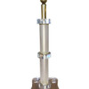 Columnar Lucite and Brass Rods Table Reading Lamp, Circa 1970