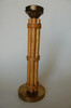 Restored Vintage Mid-Century Six Strand Rattan Table Lamp and Brass Base With Fancy Wrappings Restored Vintage Mid-Century Six Strand Rattan Table Lamp and Brass Base With Fancy Wrappings