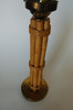 Restored Vintage Mid-Century Six Strand Rattan Table Lamp and Brass Base With Fancy Wrappings Restored Vintage Mid-Century Six Strand Rattan Table Lamp and Brass Base With Fancy Wrappings