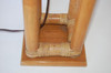 Restored Mid-Century Box Frame Rattan Table Lamp Restored Mid-Century Box Frame Rattan Table Lamp
