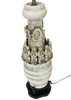 Art Pottery Ceremonial Monks With Dragon Table Lamp Art Pottery Ceremonial Monks With Dragon Table Lamp