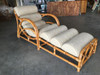 Restored Two-Strand "1940s Transition" Rattan Chaise Lounge Restored Two-Strand "1940s Transition" Rattan Chaise Lounge