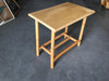 Restored Vintage "The Duke" Rattan Side Bourbon Table With Oak Top Restored Vintage "The Duke" Rattan Side Bourbon Table With Oak Top
