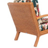 Loop Arm Rattan "Regata" Lounge Chair w/ Woven Wicker Back Loop Arm Rattan "Regata" Lounge Chair w/ Woven Wicker Back