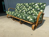 Restored Vintage "Hairpin" Leg Rattan 2-Strand 3-Seater Sofa With Bent Pole Arms Restored Vintage "Hairpin" Leg Rattan 2-Strand 3-Seater Sofa With Bent Pole Arms