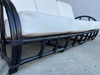 Restored Black Two-Strand "Half Moon" Rattan 3-Seat Sofa Restored Black Two-Strand "Half Moon" Rattan 3-Seat Sofa