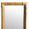 Restored Extra Large Single-Strand Rattan Mirror With Fancy Wrappings Restored Extra Large Single-Strand Rattan Mirror With Fancy Wrappings
