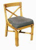 Restored Vintage Mid-Century Rattan Table With Chairs Dining Set Restored Vintage Mid-Century Rattan Table With Chairs Dining Set