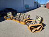 Restored Art Deco Six-Strand Rattan Sofa and Lounge Chair Pair Set