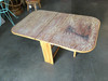 Restored Gateleg Dining Table With Screen Printed Plywood Top