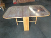 Restored Gateleg Dining Table With Screen Printed Plywood Top