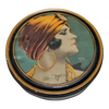 1920s Art Deco Flapper Pola Negri by Henry Clive Beauty Tin Box