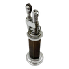 1930s Green and Silver "Column" Petrol Table Chain Lighter by Daltis