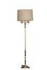 1930s Hollywood Regency Gold-Plated Bronze Floor Lamp