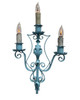 1930s Italian Wrought Iron Electric Gothic Scrolling Candelabra/ Torchiere - a Pair