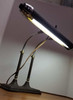 1950s Art Deco Machine Age Chrome Adjustable Flourescent Desk Lamp