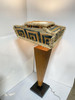 1950s Postmodern Angular Sculptural Floor Lamp in the Style of Paul Frankl 1950s Postmodern Angular Sculptural Floor Lamp in the Style of Paul Frankl