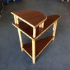 1950s Restored 3-Tier Wedge Side Table with Mahogany Tops 1950s Restored 3-Tier Wedge Side Table with Mahogany Tops