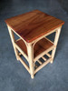 1950s Restored Rattan Square Side Table 1950s Restored Rattan Square Side Table