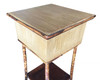 1950s Restored Tiger Tortoise Bamboo Pedestal with Storage Box