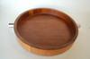 1960s Mid Century Teak and Stainless Steel Salad Serving Bowl by Cobblewood Lundtofte Denmark