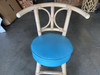 1960s Restored Rattan Bar Stools With Hour Glass Seat Back, Set of 6