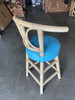1960s Restored Rattan Bar Stools With Hour Glass Seat Back, Set of 6