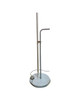 1970s Chrome Memphis Style Adjustable Italian Floor Lamp