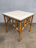 1980s Restored Rattan Center Coffee Table With Solid Resin Top 1980s Restored Rattan Center Coffee Table With Solid Resin Top