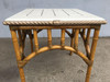 1980s Restored Rattan Center Coffee Table With Solid Resin Top 1980s Restored Rattan Center Coffee Table With Solid Resin Top
