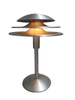 Art Deco Style Machined Brushed Spun Aluminum Desk Lamps