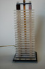 Hollywood Regency Stacked Lucite Table Lamp