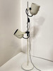 Italian Modern White Enameled Double Spot Floor Lamp, 1970