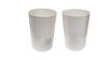 Kartell Modern White Wastebasket Set of 2